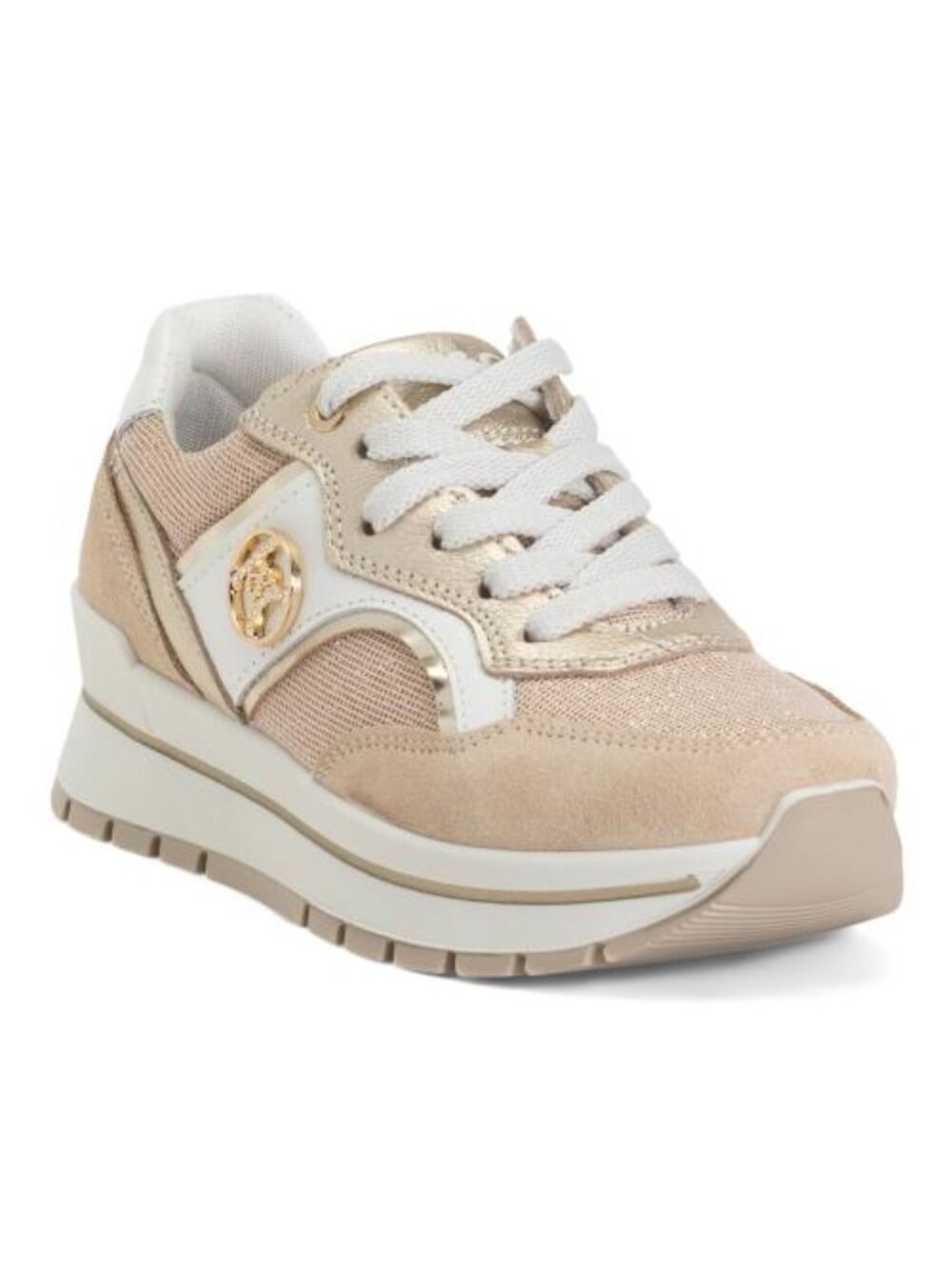 IGI&CO Made In Italy Contrast Metallic Glitter Sneakers